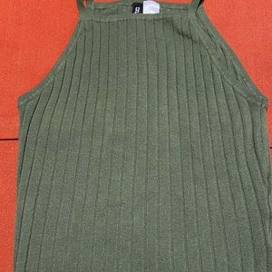 Divided Green Tank Top Size XS in Great Condition.
